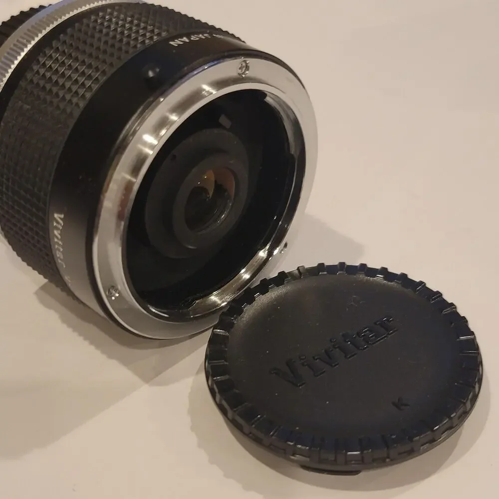 Vintage Vivitar MC 75-205mm 2X Match Teleconverter Lens Canon FD 35mm SLR Black